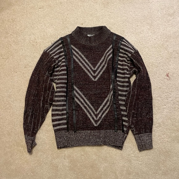 Vintage 90s City Streets Sweater Mens Large L Acrylic Pullover Crewneck Striped - Picture 1 of 3
